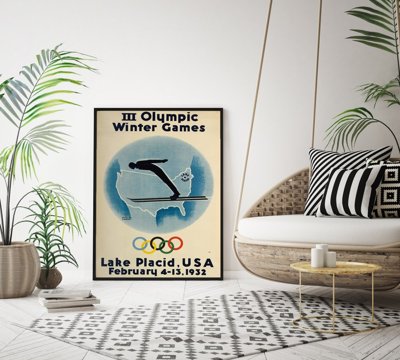 Fali poszter Téli olimpiai játékok tó Placid