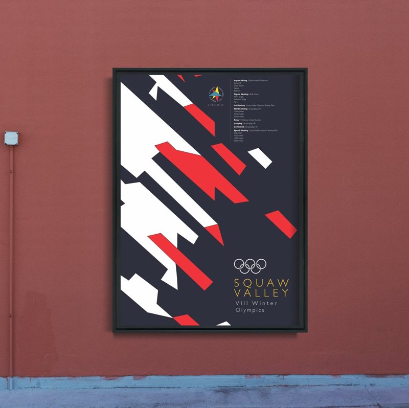 Fali poszter Téli olimpiai játékok Squaw Valley