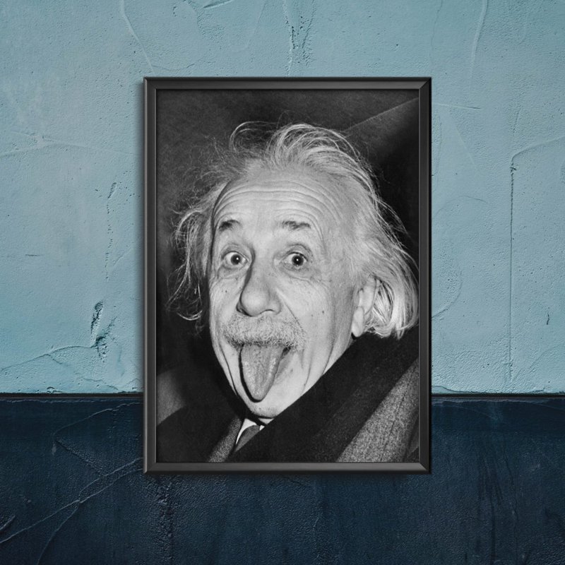 Poszter képek Albert Einstein nyelv ki