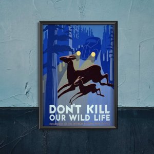 Poszter képek Ne ölje meg a vad életet