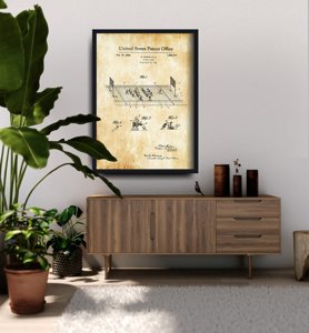 Retro plakát Labdarúgás Rubin Patent USA