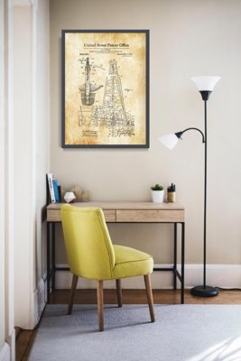 Retro plakát Wigle Szabadalmi fúróberendezés
