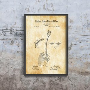 Retro plakát Anthony Patent Globe USA
