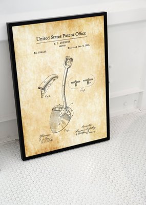 Retro plakát Anthony Patent Globe USA