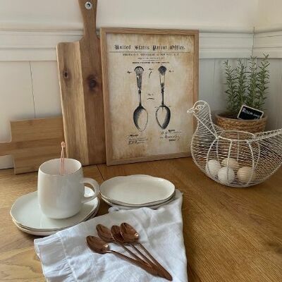 Retro plakát Osiris Flatware Spoon Szabadalmi USA