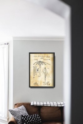Retro plakát Parasol Ege szabadalmi USA