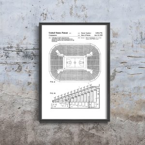 Plakát Stadion Seat Patent USA