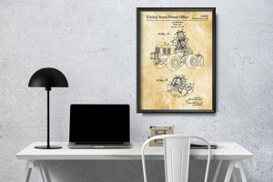 Retro poszterek Patent Wieschel traktor