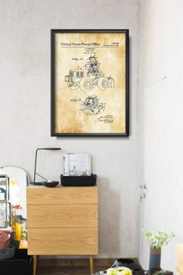 Retro poszterek Patent Wieschel traktor
