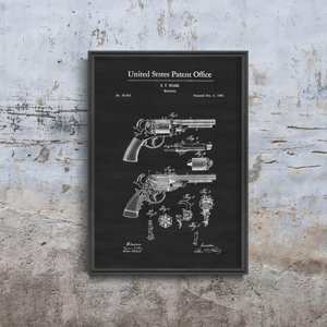 Retro poszterek Gun Szabadalmi lőfegyver Starr
