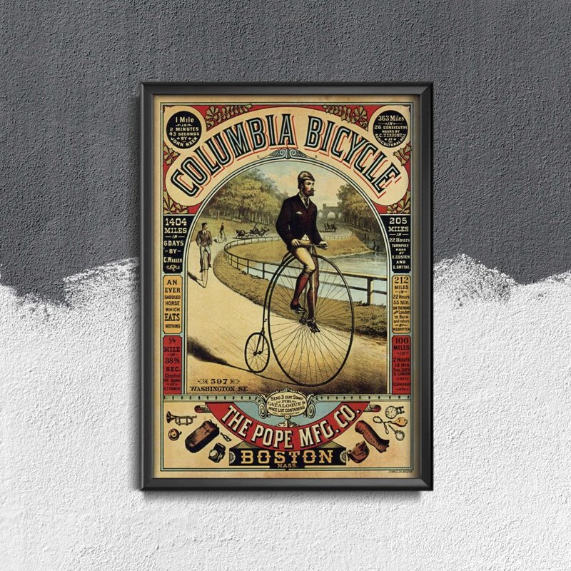 Plakát poszter Columbia kerékpár poszter