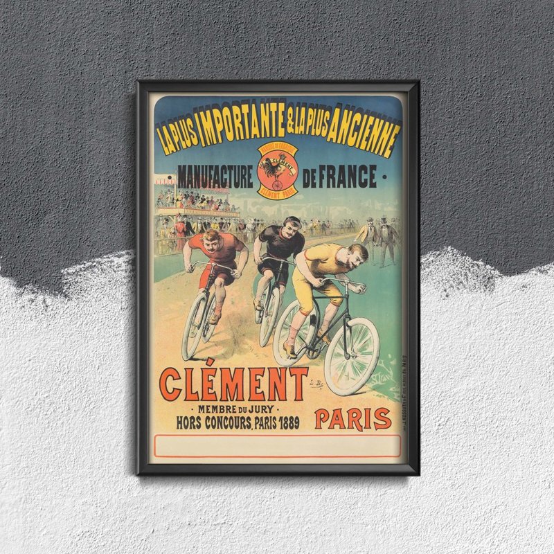 Retro plakát Championnat du Monde de Cross Cyclo Pedestre