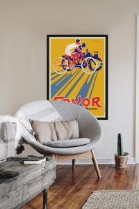Retro plakát Kedvező ciklusok Motos de Grande Luxe