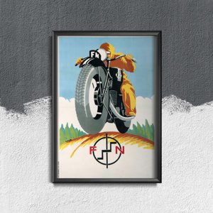 Retro plakát Motorkerékpár fn
