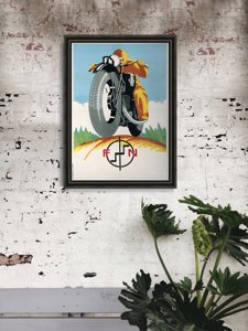 Retro plakát Motorkerékpár fn