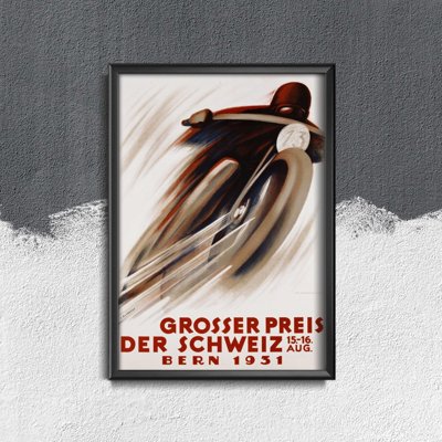 Retro plakát Grosser Preis der Schweiz