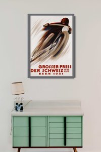 Retro plakát Grosser Preis der Schweiz
