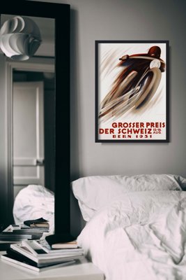 Retro plakát Grosser Preis der Schweiz