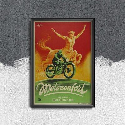 Retro poszterek Motoconfort sur pneus hutchinson