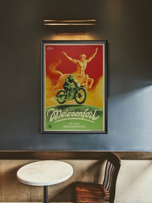 Retro poszterek Motoconfort sur pneus hutchinson