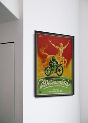 Retro poszterek Motoconfort sur pneus hutchinson