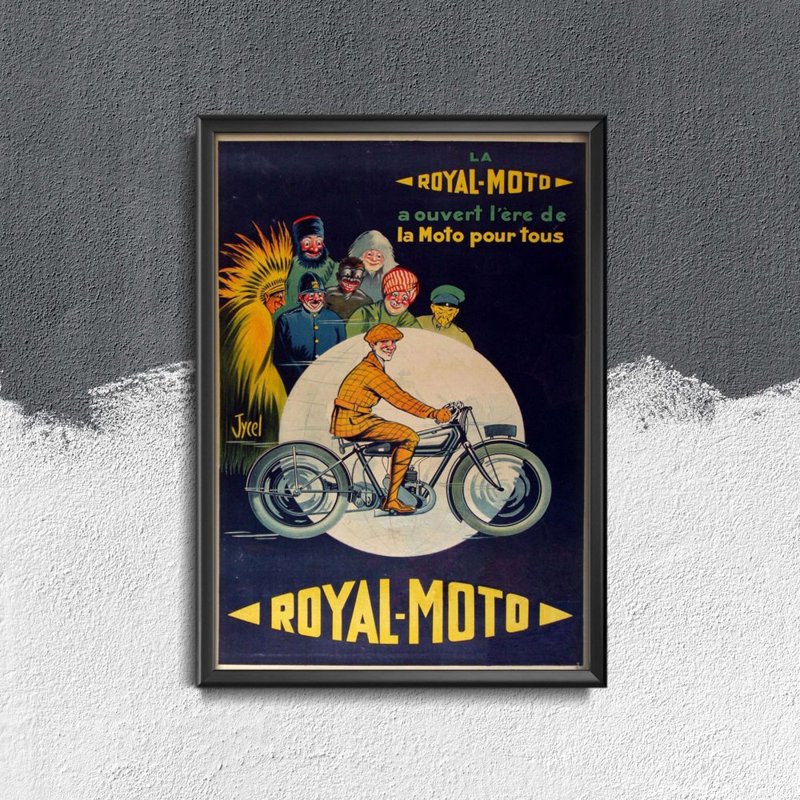 Retro poszterek Royal Moto Vintage