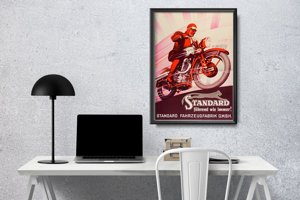 Retro poszterek Motorkerékpár