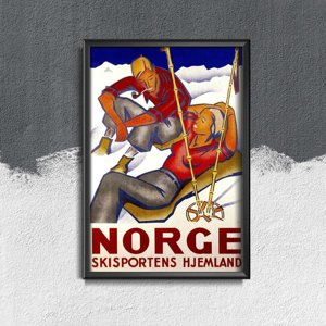 Poszter Vintage Norvégia