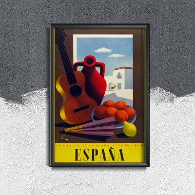 Fali poszter Vintage Spain Madrid