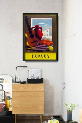 Fali poszter Vintage Spain Madrid