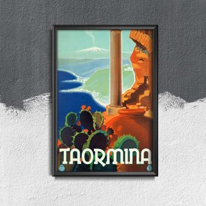Fali poszter Taormina Olaszország