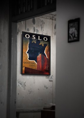 Fali poszter Norvégia Oslo