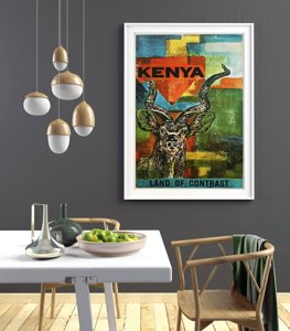 Plakát poszter Kenya Afrika