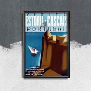Plakát poszter Portugália Estoril Cascais