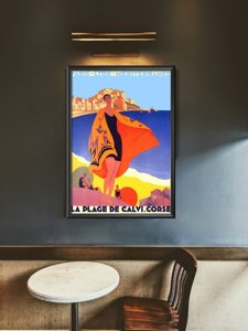 Plakát poszter Dél-Franciaország Calvi Corsica