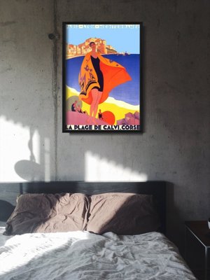 Plakát poszter Dél-Franciaország Calvi Corsica