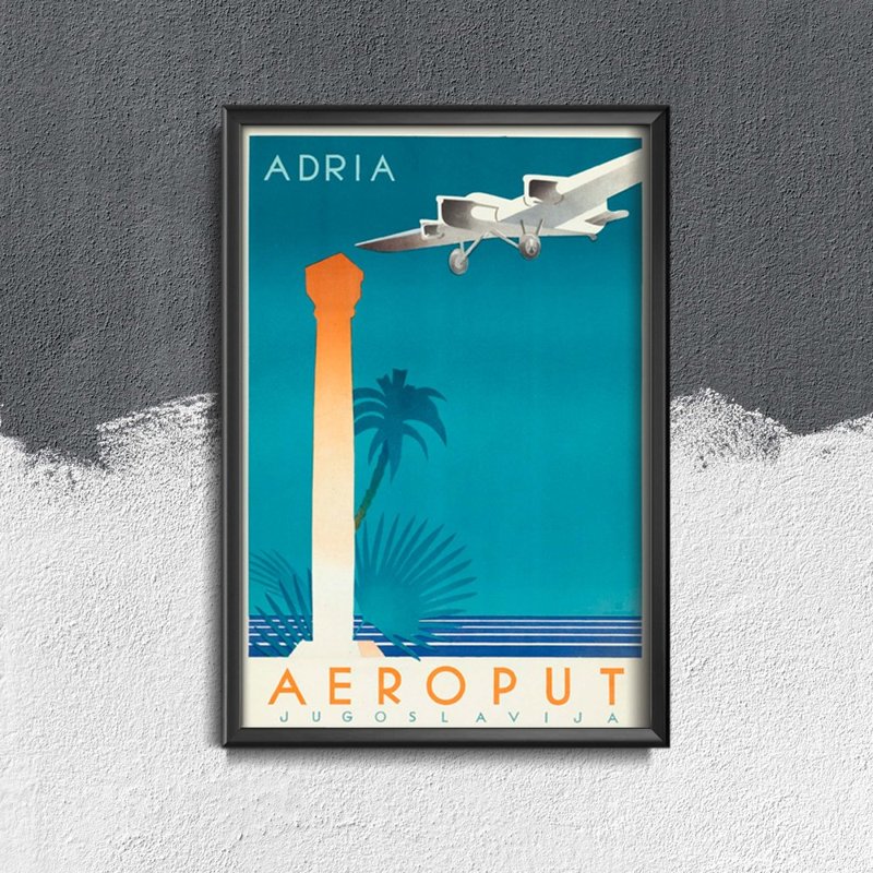 Retro poszterek Aeroput Jugoszlávia