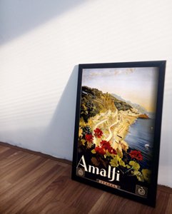 Retro poszterek Amalfi Olaszország