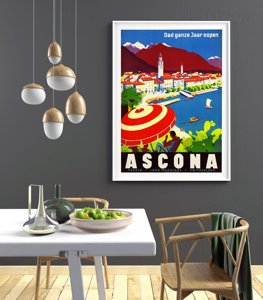 Retro poszterek Svájc Ascona