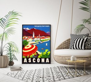 Retro poszterek Svájc Ascona