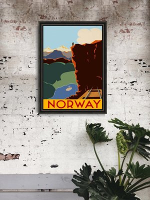 Retro poszterek Norvégia