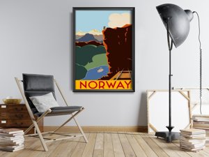 Retro poszterek Norvégia