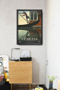 Retro poszterek Wenecka Gondola