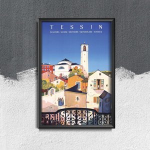 Retro poszterek Svájc Tessin