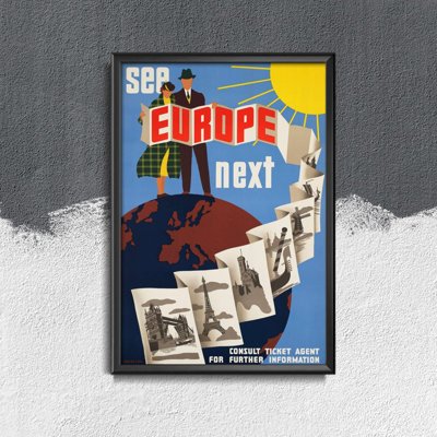 Retro plakát Európa