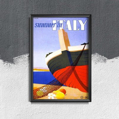 Retro plakát Nyár Olaszországban