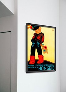 Retro plakát Magyar kiállítás