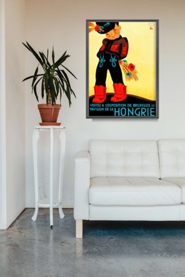 Retro plakát Magyar kiállítás