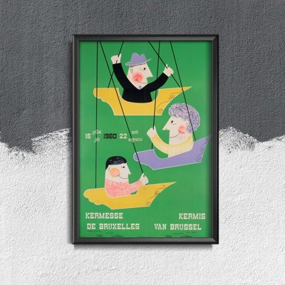 Plakát Brüsszel Fair attrakció Belgium