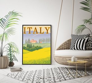 Plakát Olaszország nézet